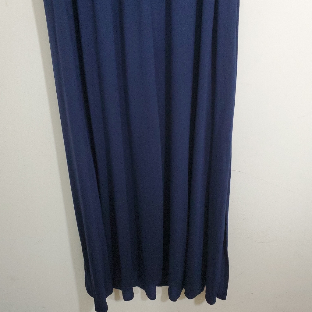 Nwt New York & Co Dress Navy Blue Strapless Maxi Casual Beachy Boho Large — image 5 of 8